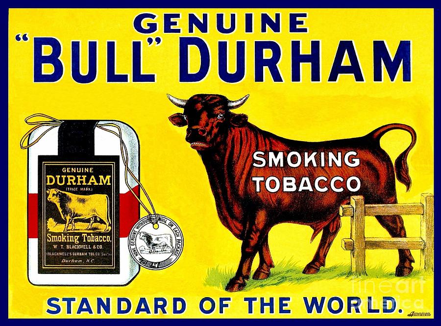 Genuine Bull Durham Nc Tobacco by Heidi De Leeuw