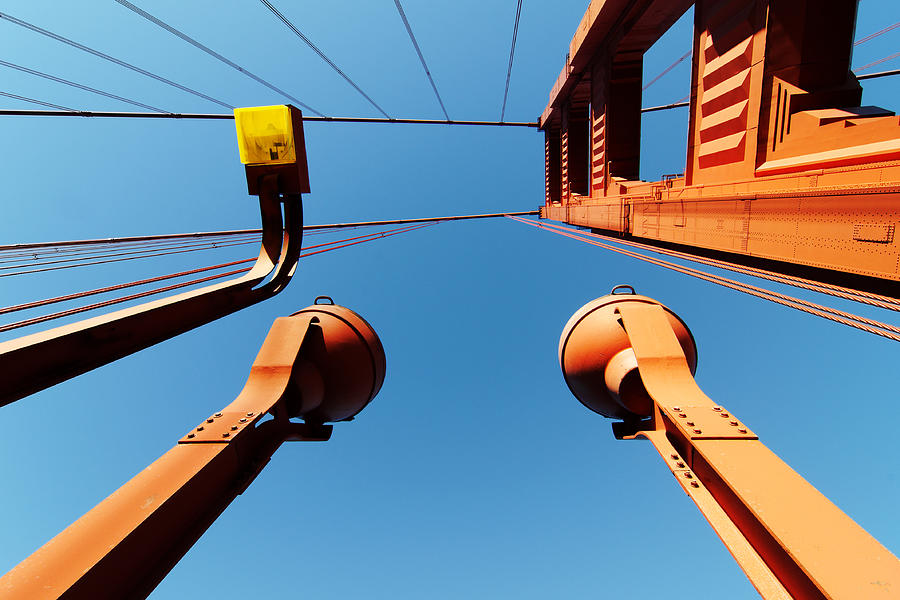 Complementary Colors -- Golden Gate Bridge in San Francisco, California Photograph by Darin Volpe