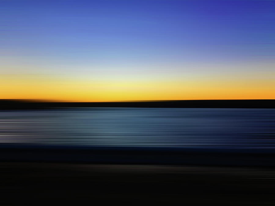 Golden Horizon Digital Art by Gina Harrison