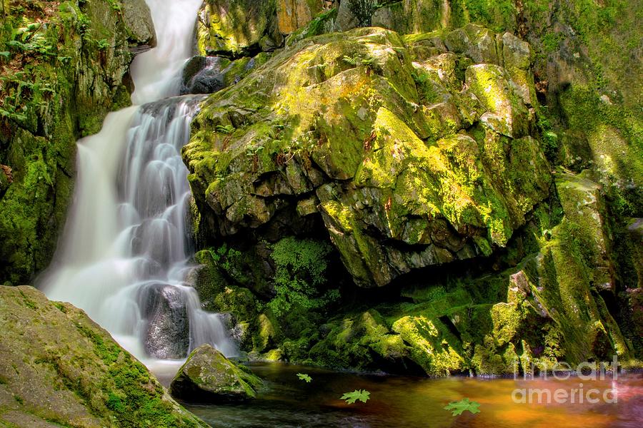 Goldmine Brook Falls Chester MA Photograph by Mary Lou Chmura