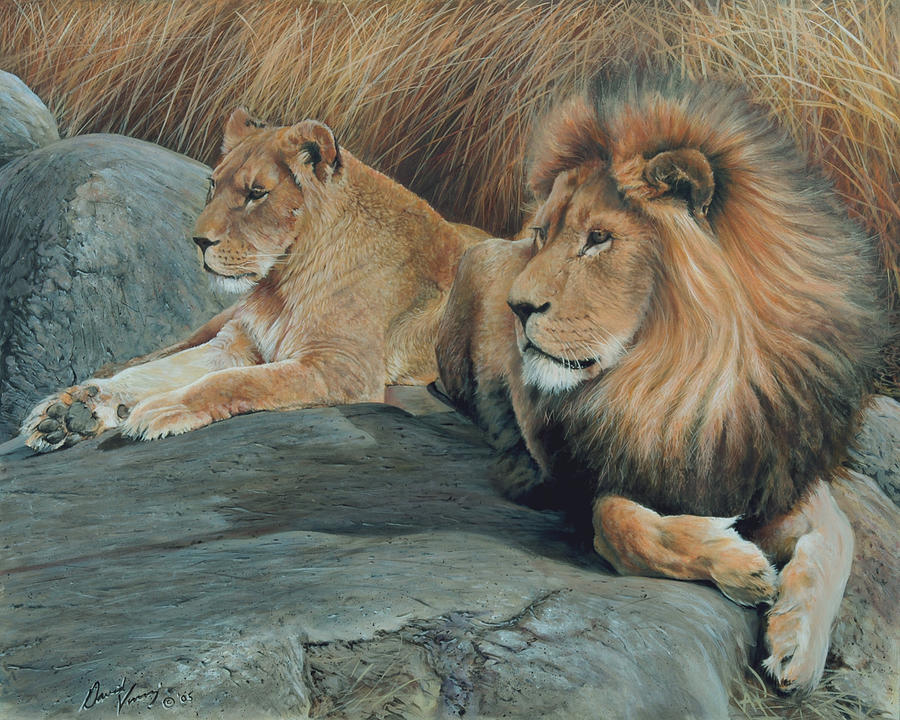 Guardians Of The Wild Painting by David Vincenzi