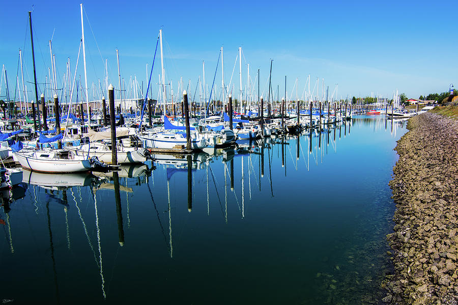 Harbor Photograph by Russell Wells