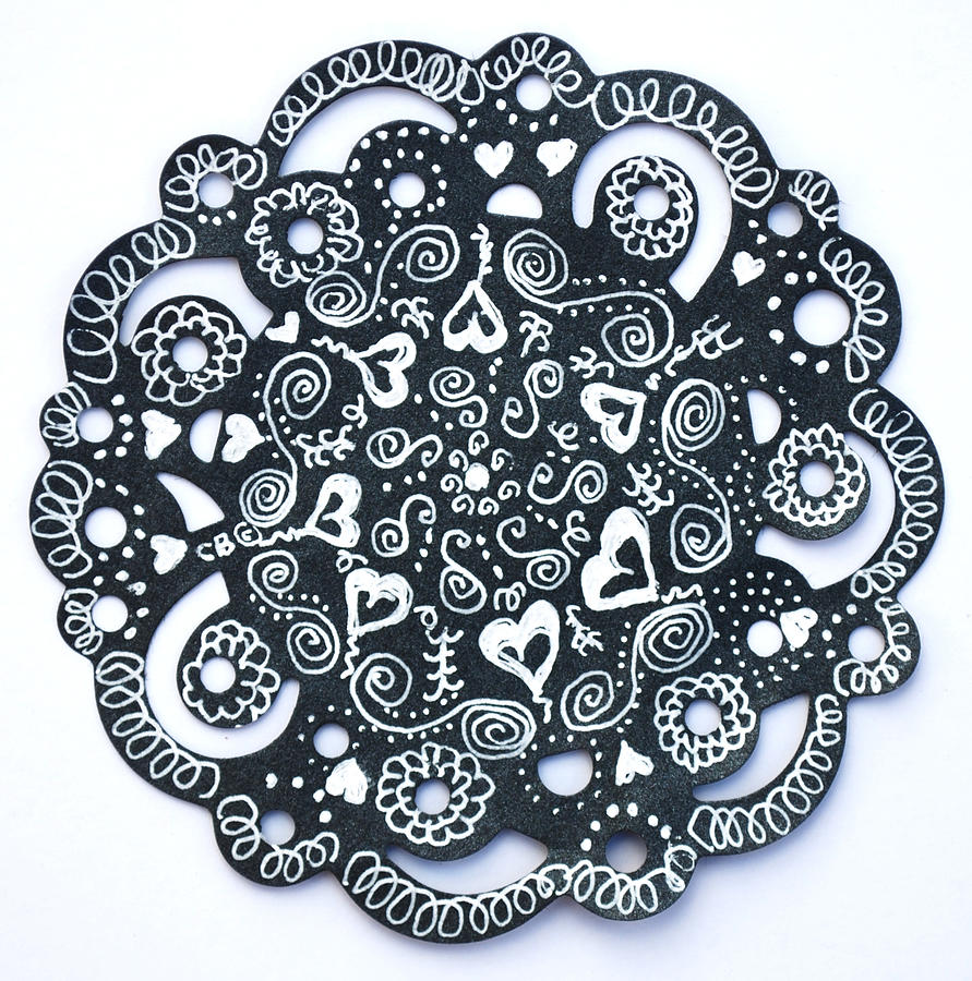 Hearty Drawing by Carole Brecht