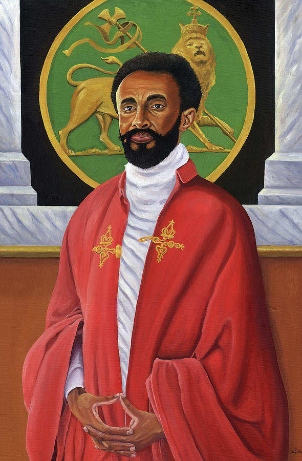 Him Emperor Haile Selassie I by Kavion Robinson - Royalty Free and
