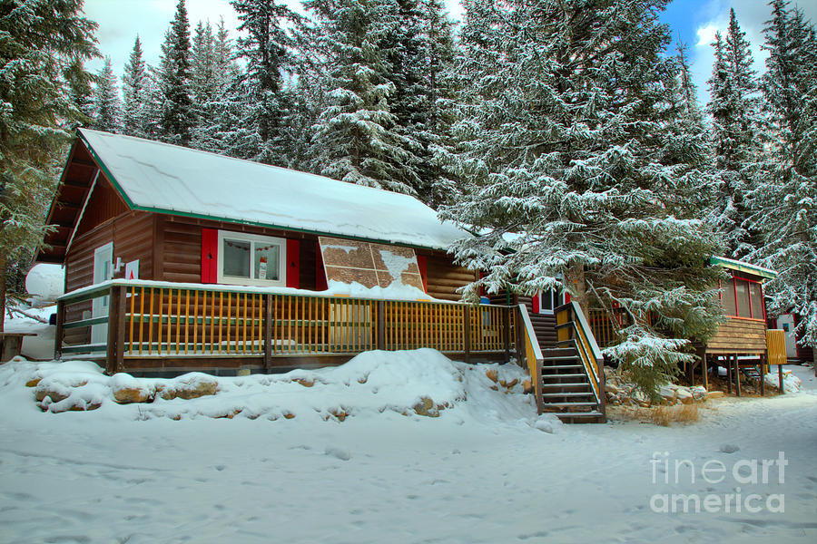Jasper Winter Lodging Photograph by Adam Jewell