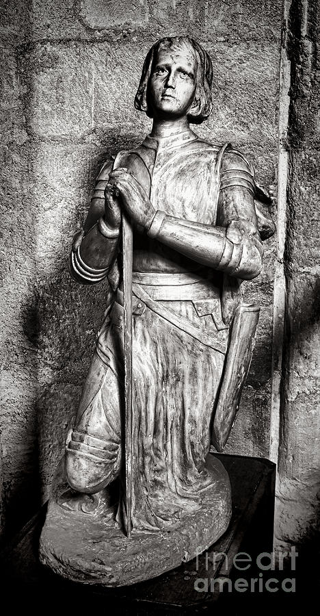 Statue of a Kneeling Warrior Photograph - Joan of Arc Sculpture by Olivier Le Queinec