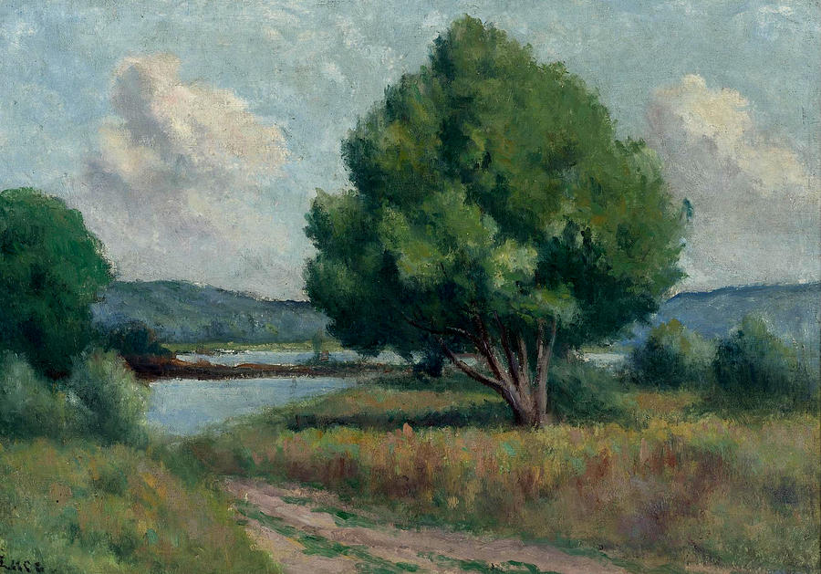 La Roche-Guyon le Boqueteau Painting by Maximilien Luce - Metal Posters