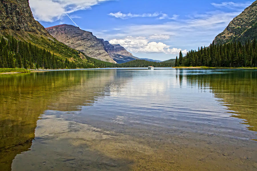 Lake Josephine Many Glacier Montana Photograph by Waterdancer 