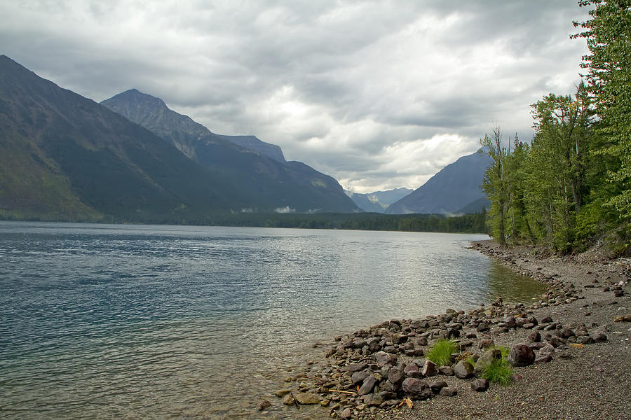 Lake McDonald Glacier Park Montana Photograph by Waterdancer