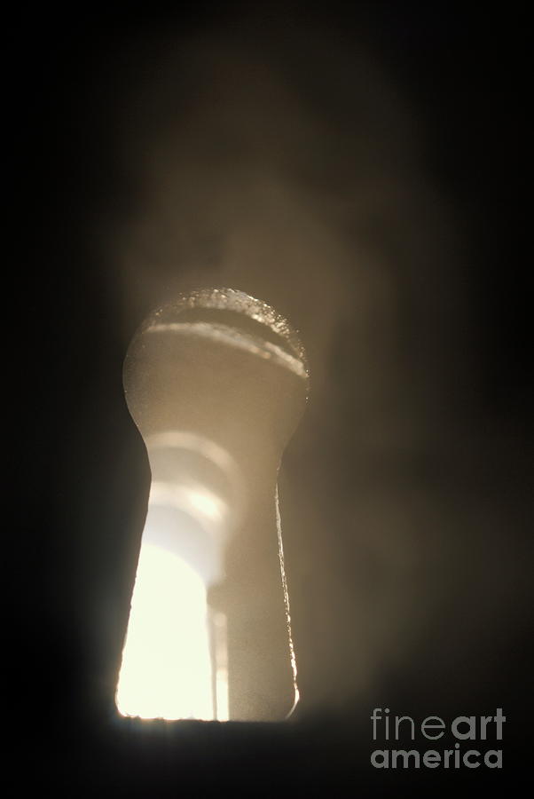 Light Through a Keyhole Photograph - Light coming through keyhole by Sami Sarkis Photography