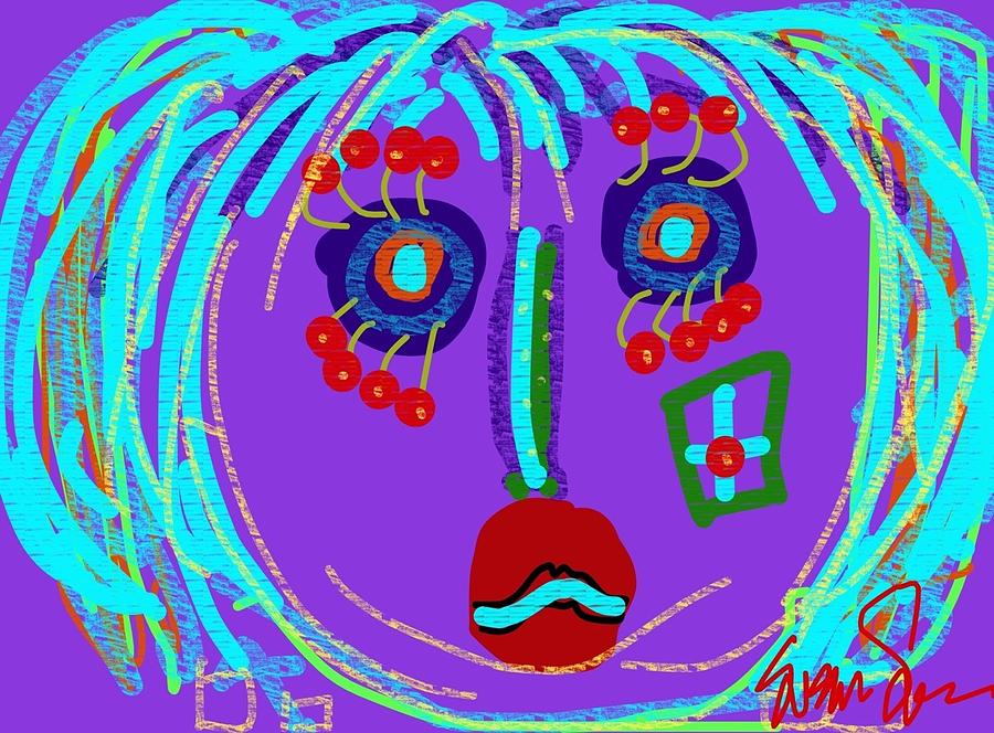 Lippy Girl Digital Art by Susan Fielder