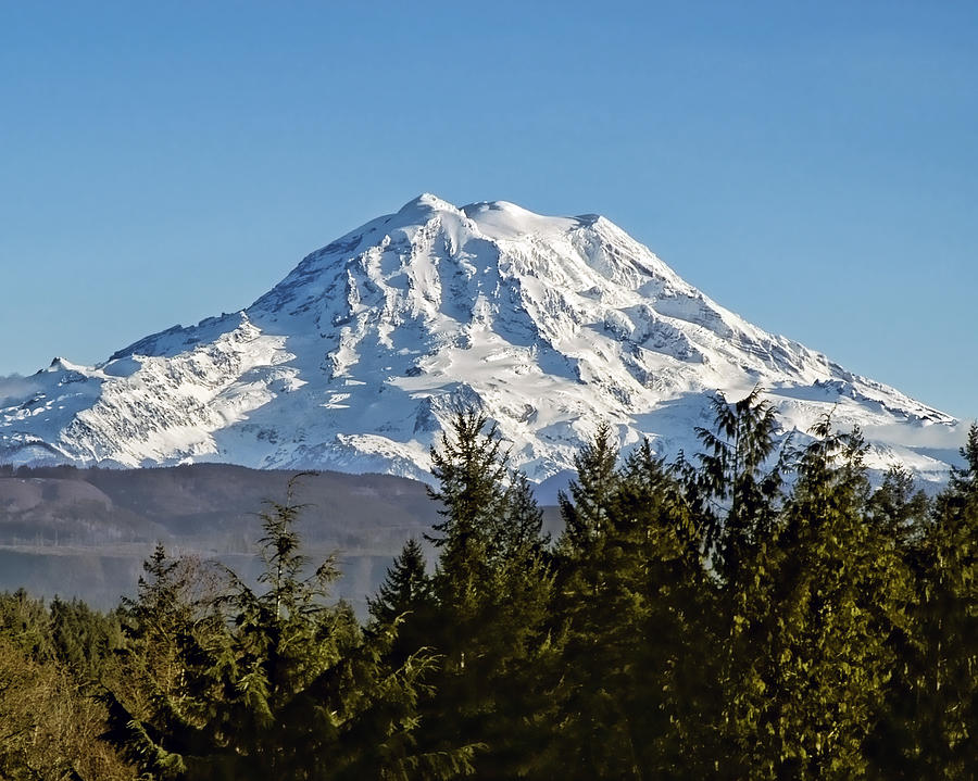 Majestic Snowy Mountain Landscape Photograph - Majestic by Kelley King