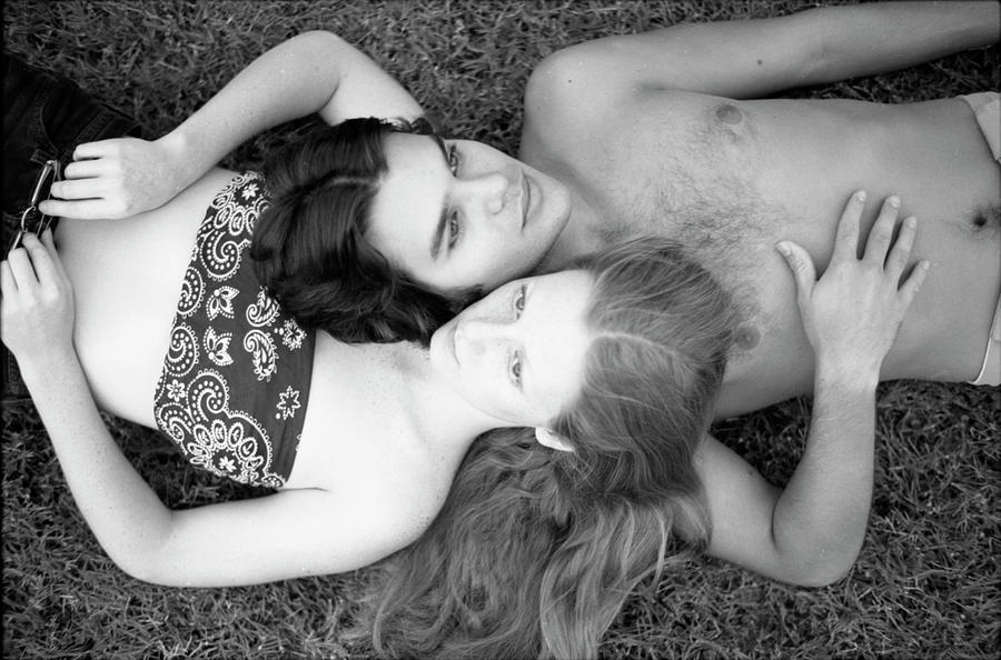 Man and Woman, Head-to-Head, 1973 Photograph by Jeremy Butler