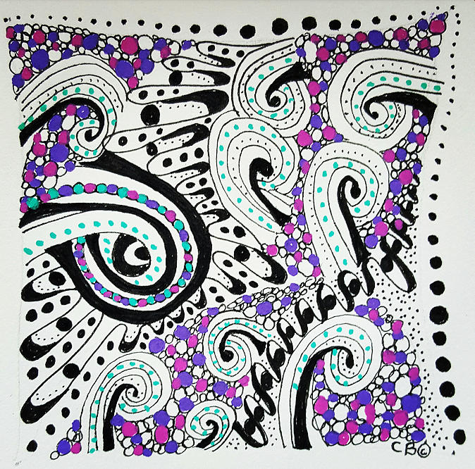 Maze Drawing by Carole Brecht