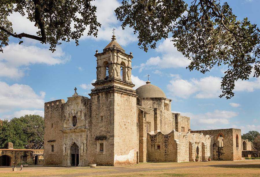 Mission San Jose in Texas Photograph - Mission San Jose by Mary Jo Allen