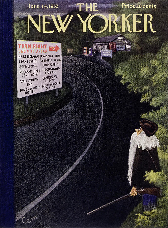 New Yorker June 14 1952 Painting by Charles E Martin