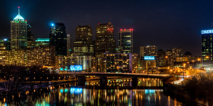 Night in the City of Brotherly Love Photograph by Louis Dallara