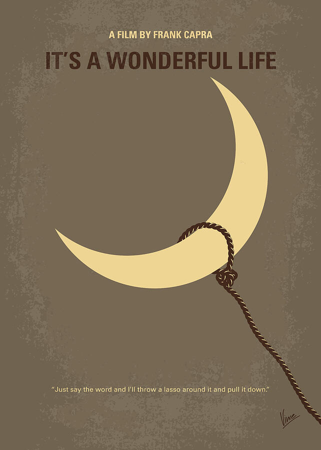 No700 My Its a Wonderful Life minimal movie poster Digital Art by ...