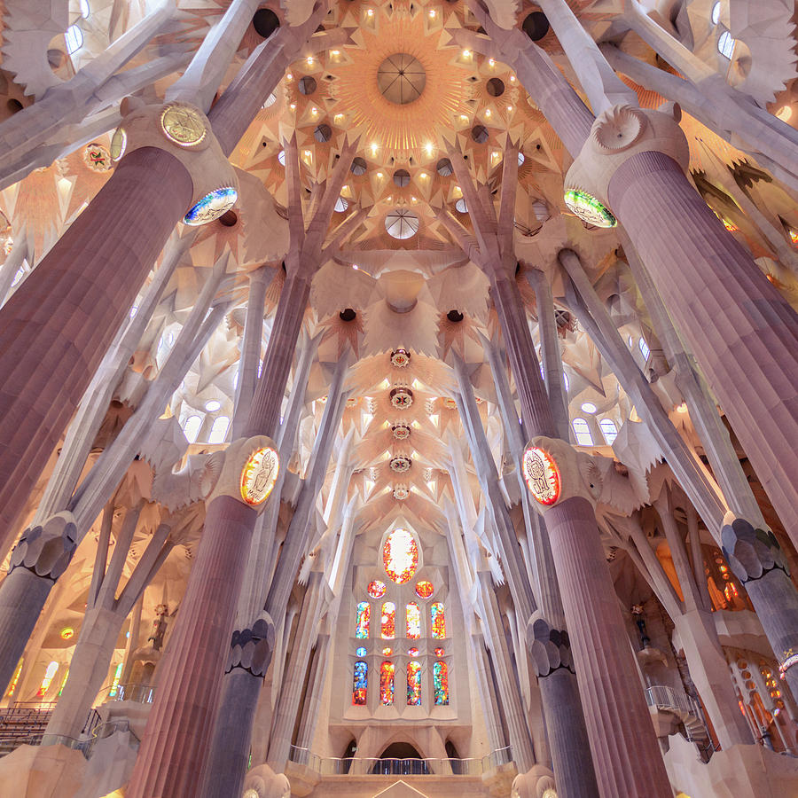 Majestic Cathedral Interior Architecture Photograph - Not In A Hurry by Slow Fuse Photography
