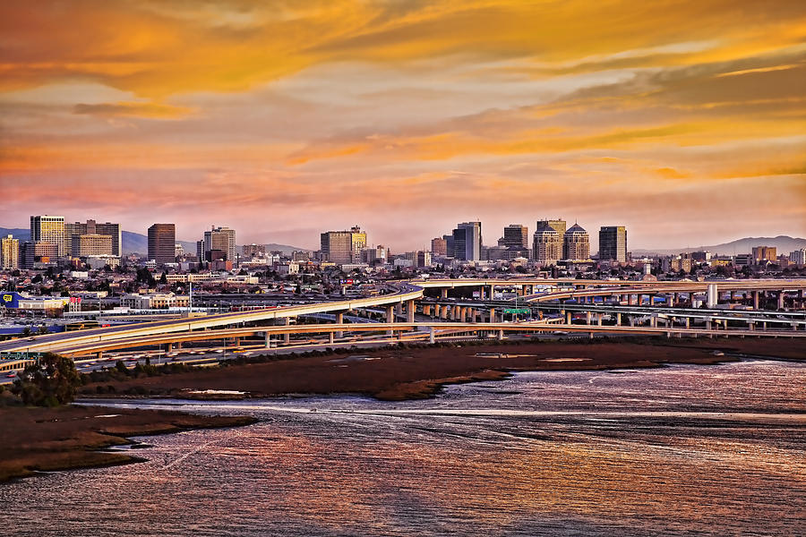 Oakland Sunset Photograph by Kelley King