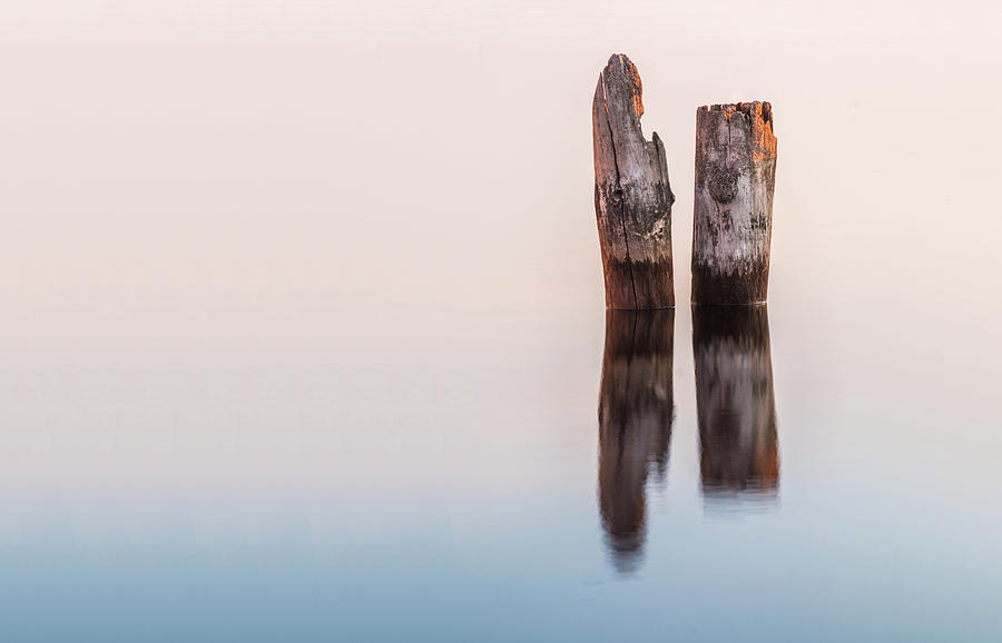 Old Piles Photograph by Linda Ryma