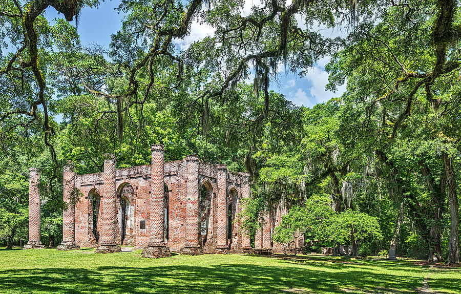 Old Sheldon Church Ruins - South Carolina Photograph Photograph by Duane Miller