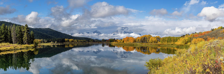 Oxbow Fall Panorama Photograph by Jeff Stoddart