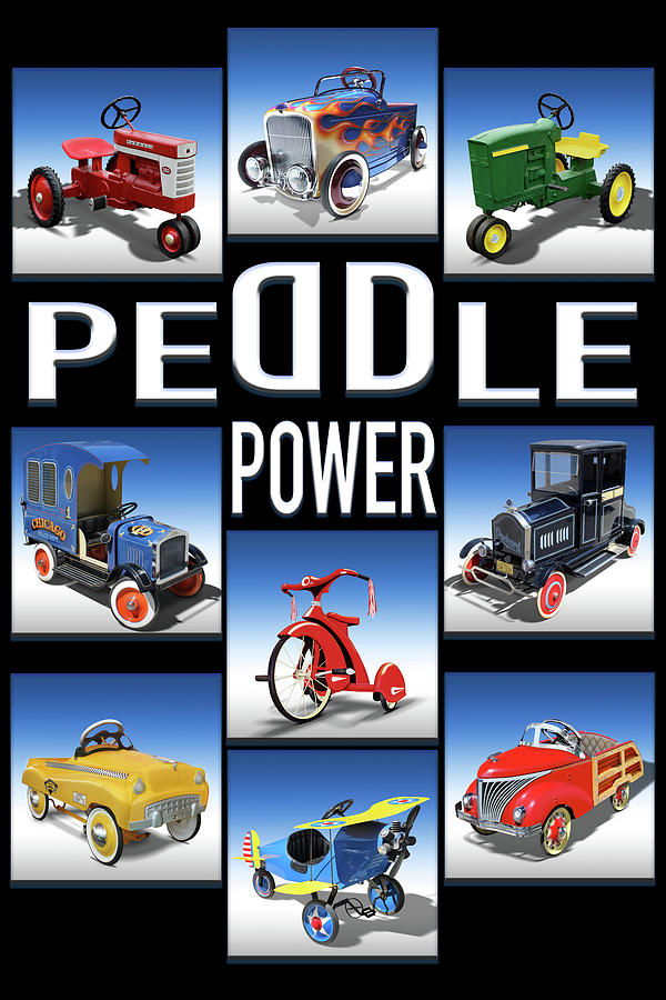 Peddle Power Photograph by Mike McGlothlen - Metal Posters