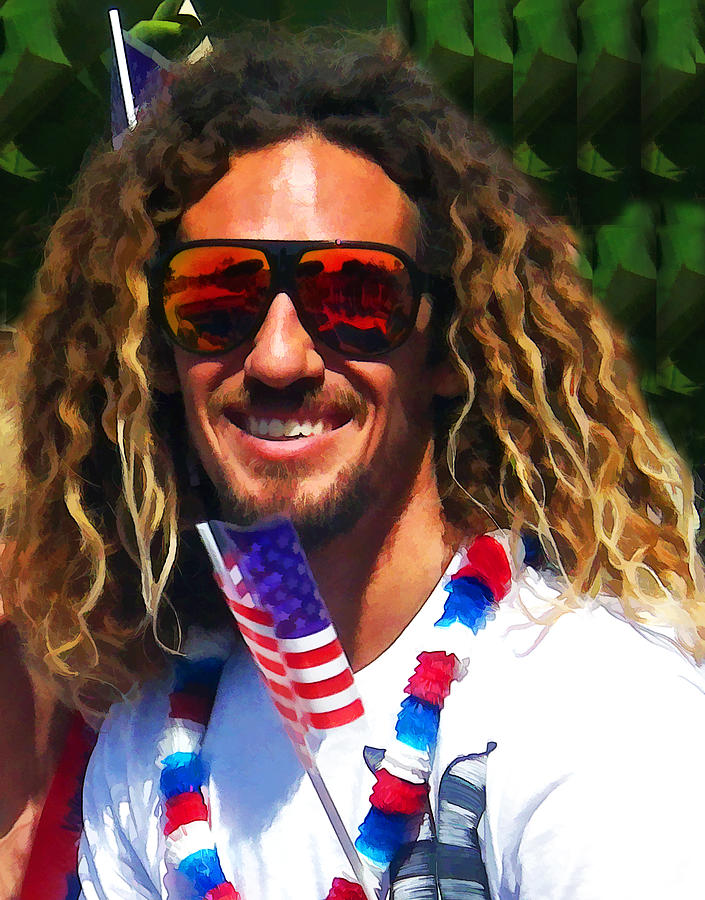 Pro Surfer Rob Machado Digital Art by Waterdancer