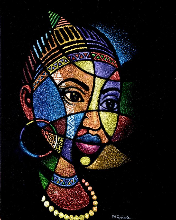 Rainbow Portrait Painting by Obi
