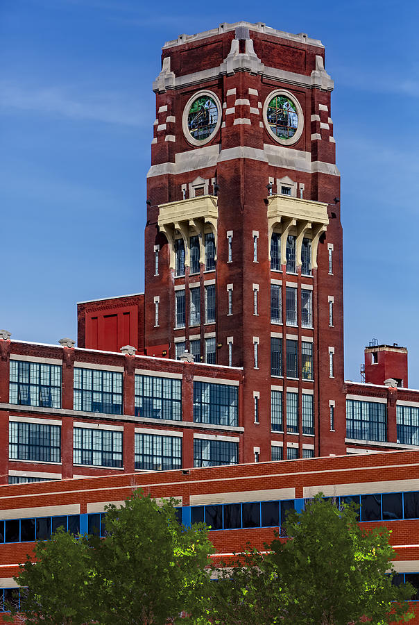 Iconic Brick Clock Tower Photograph - RCA Records Building by Susan Candelario