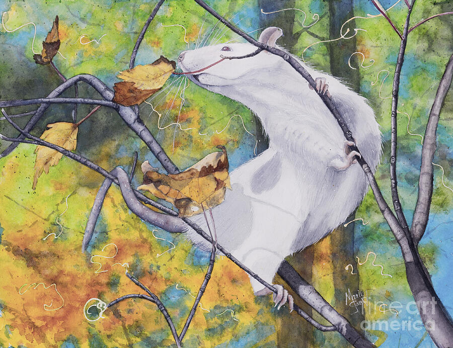 Tree Tango Painting by Marie Stone-van Vuuren