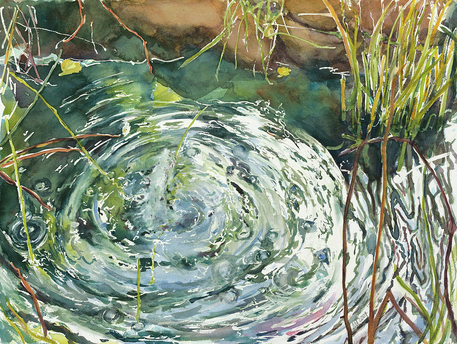 Ripple Pond Painting by Madeleine Arnett