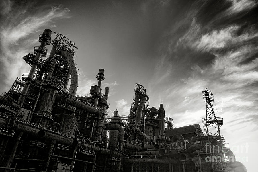 Abandoned Industrial Complex at Sunset Photograph - Roar No More by Olivier Le Queinec