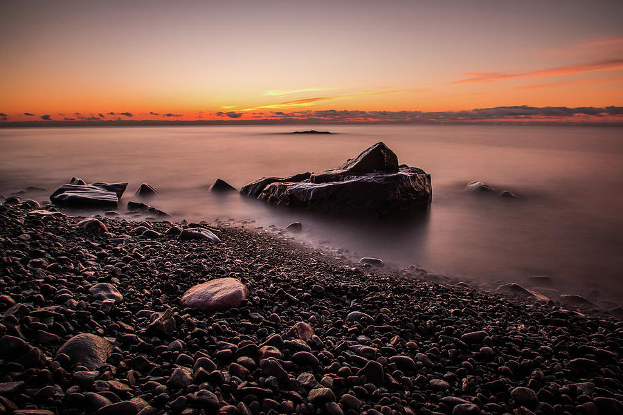 Rocks and Water Photograph by Linda Ryma
