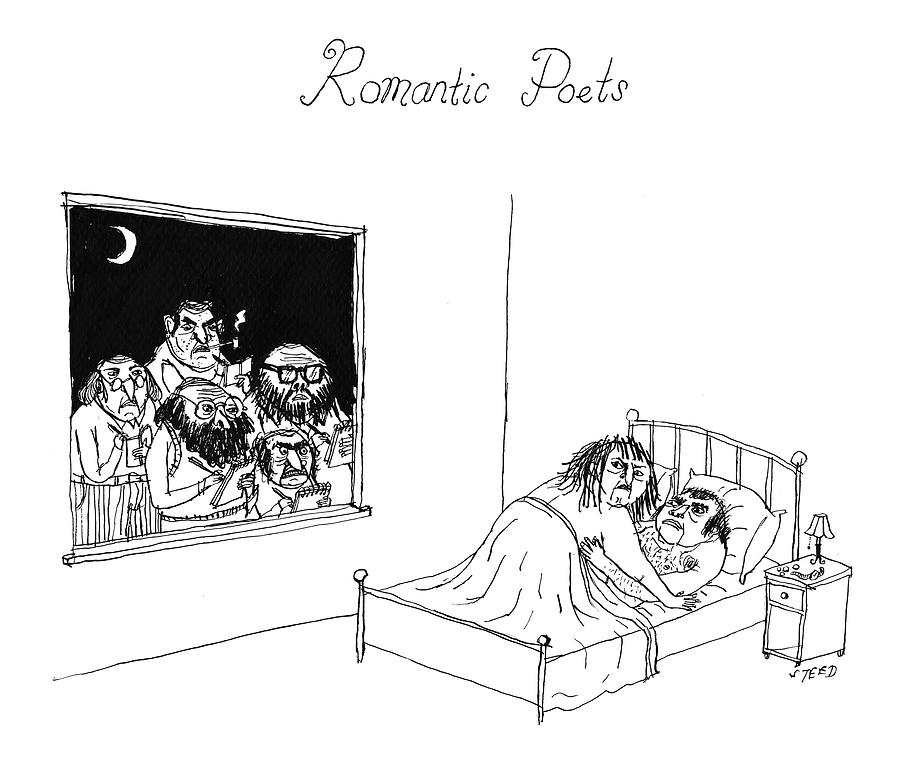 Romantic Poets Drawing by Edward Steed