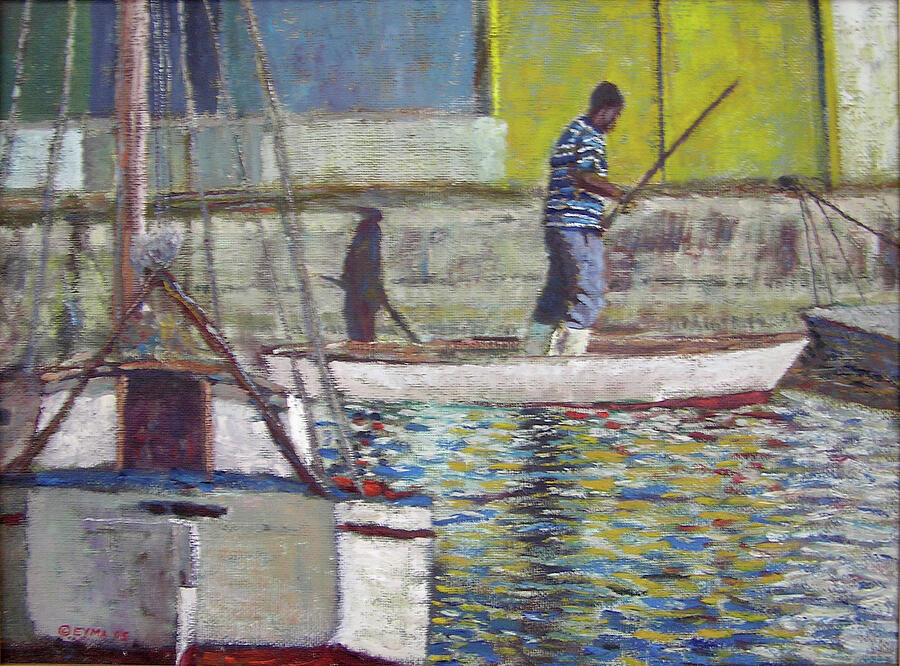 Sam and his Shadow Painting by Ritchie Eyma
