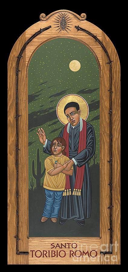 Santo Toribio Romo Patron of Immigrant 277 Painting by William Hart McNichols