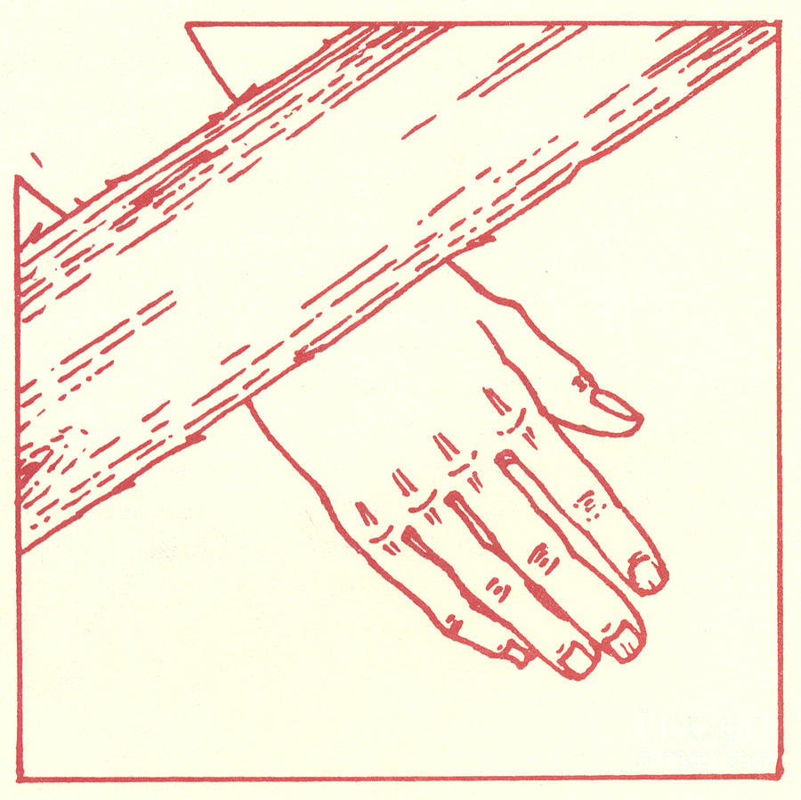 SEVENTH STATION- Jesus falls the second time Drawing by William Hart McNichols