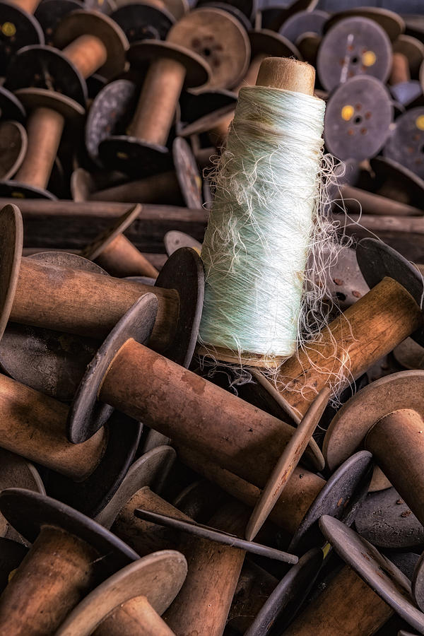 Silk Thread Spools Photograph by Susan Candelario