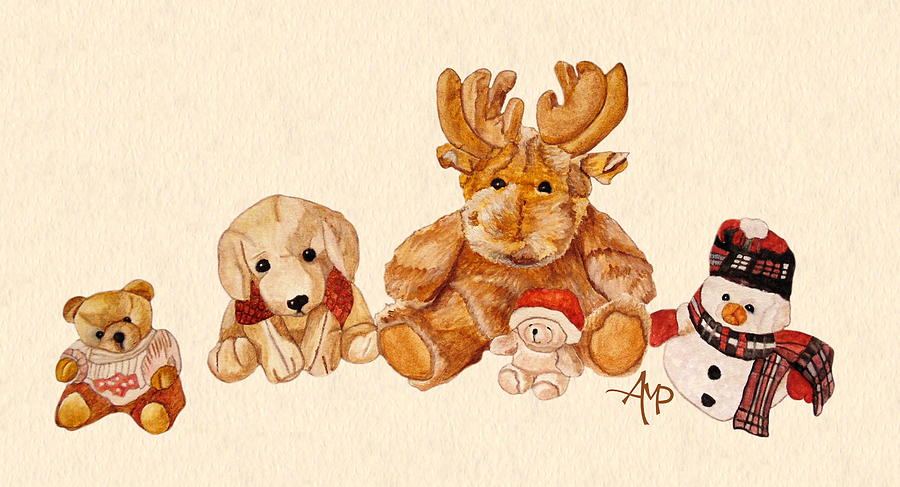 Snowy Patrol Painting by Angeles M Pomata