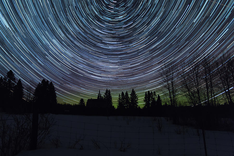 Star Trails Photograph by Linda Ryma