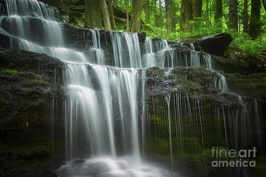 Summertime At Gunn Brook Falls Photograph by Mary Lou Chmura