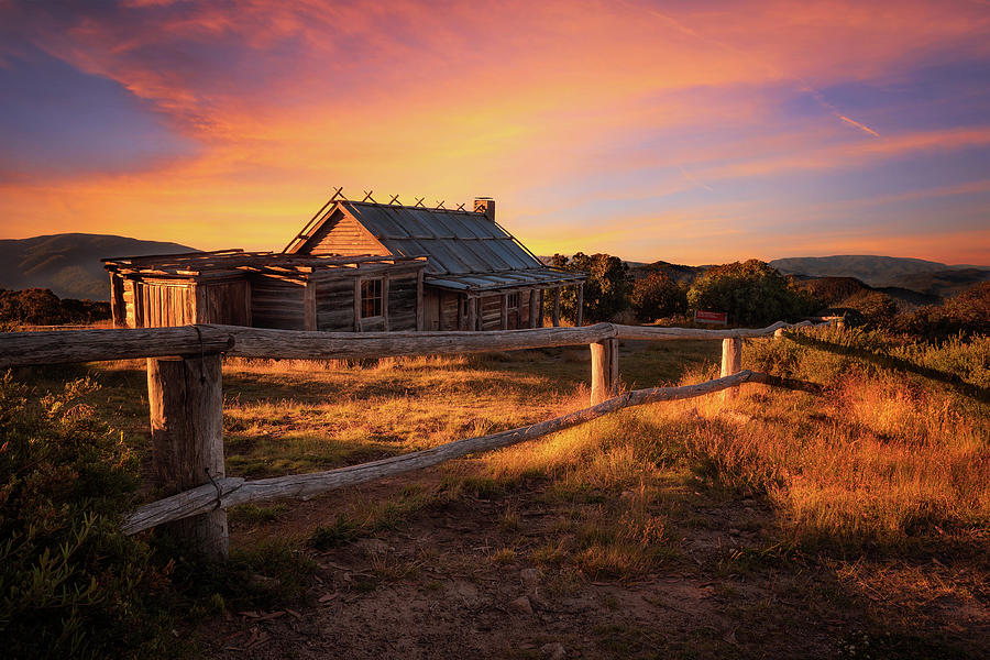 Sunset above Craigs Hut  in the Victorian Alps, Australia Photograph by Miroslav Liska
