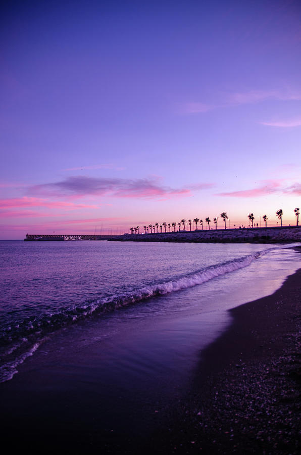 Sunset over Malaga, Costa del Sol - 4 Photograph by AM FineArtPrints