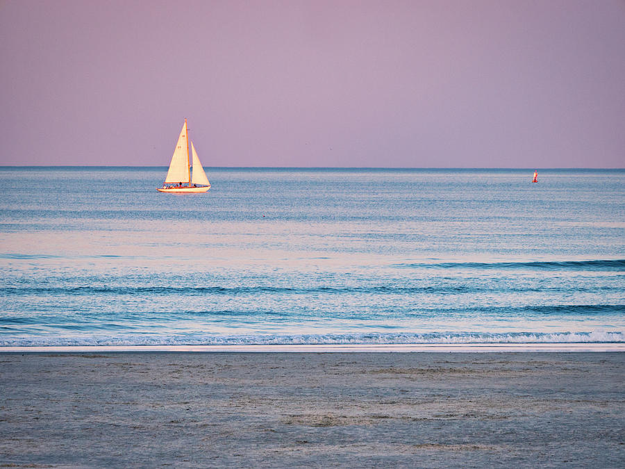 Sunset Sail - Ogunquit -Maine Photograph by Steven Ralser