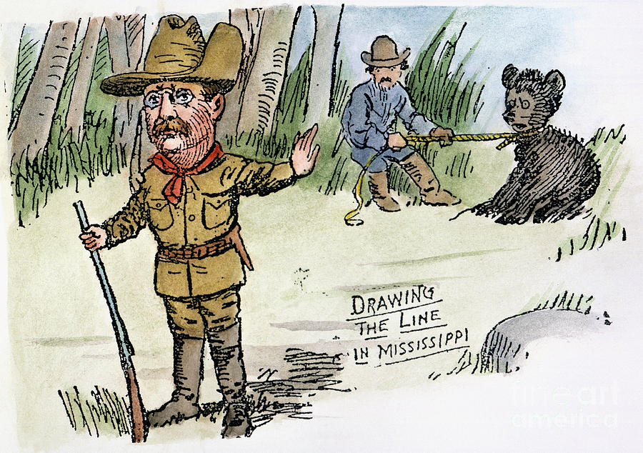 Teddy Bear Cartoon by Clifford Berryman