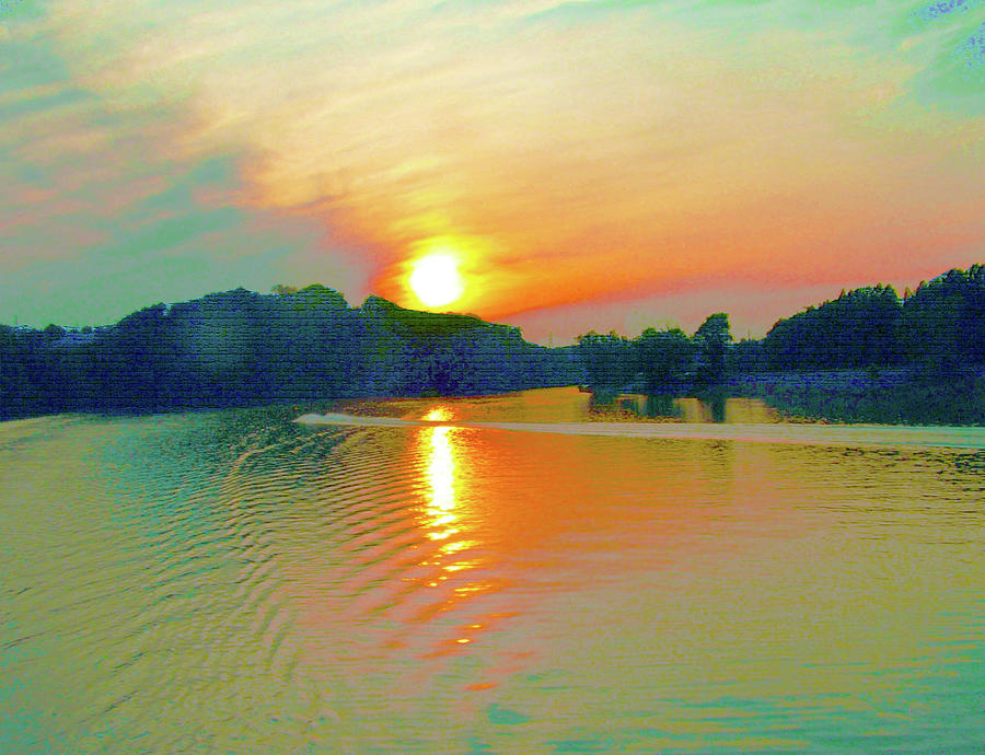 Tennessee River Scene Digital Art by Rod Whyte