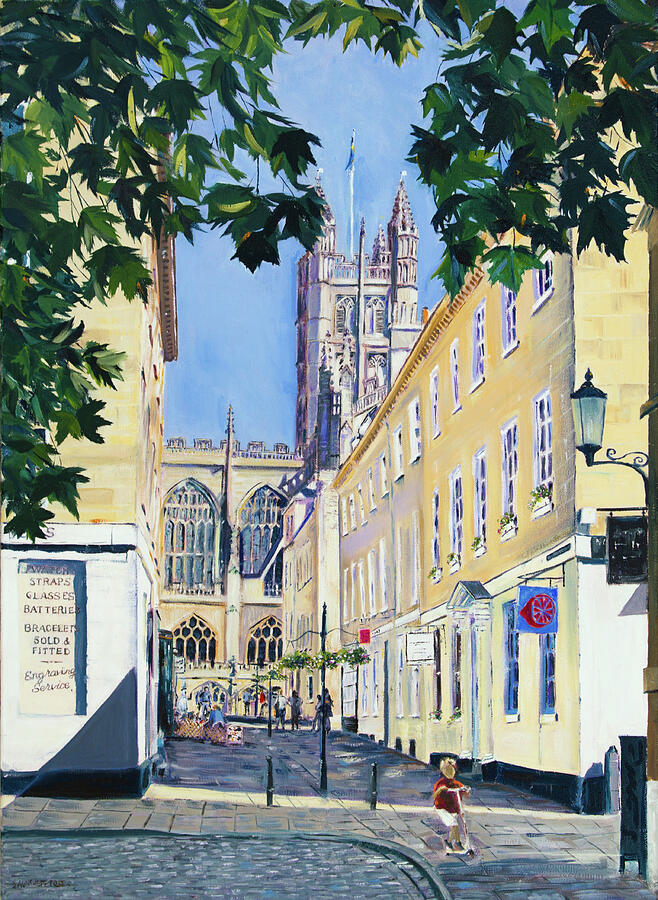 The Abbey In Midsummer Sunshine Painting by Seeables Visual Arts