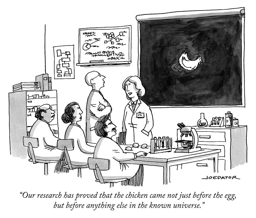 Scientists Discover Ancient Chicken Drawing - The chicken came not just before the egg by Joe Dator